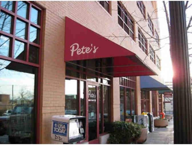 Pete's Restaurant | Place on Pete's Wall of Celebs & Gift Card