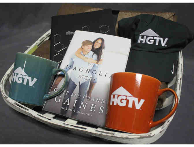 Discovery | HGTV Basket with book signed by Chip and Joanna Gaines