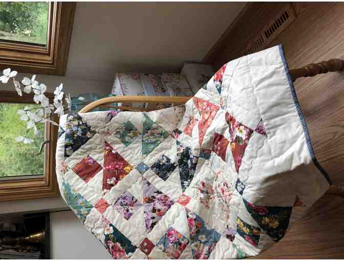 Homemade Quilt - Spring Triangle Fun