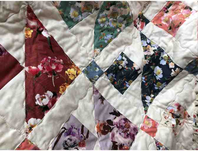 Homemade Quilt - Spring Triangle Fun