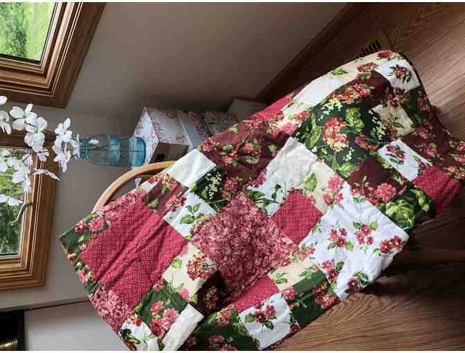 Homemade Quilt - Hydrangeas