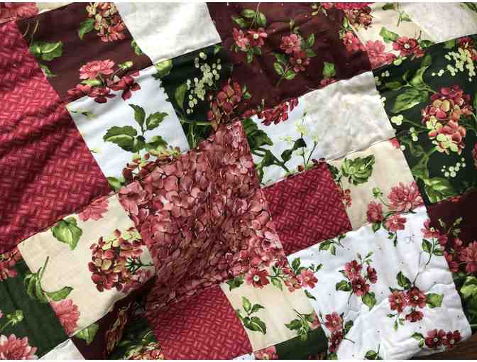 Homemade Quilt - Hydrangeas