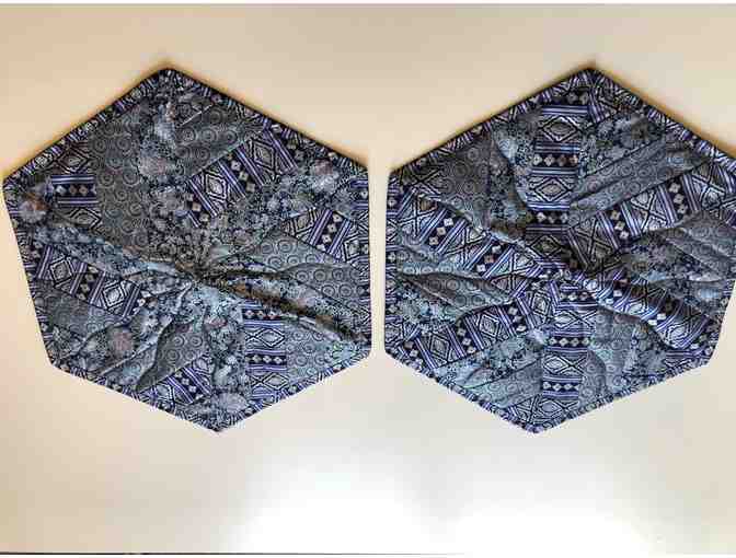 Quilted Table Toppers - 2 pack (Blue)