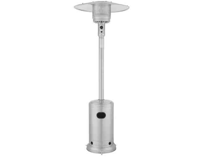 BTU Stainless Steel Propane Standing Patio Heater with Wheels