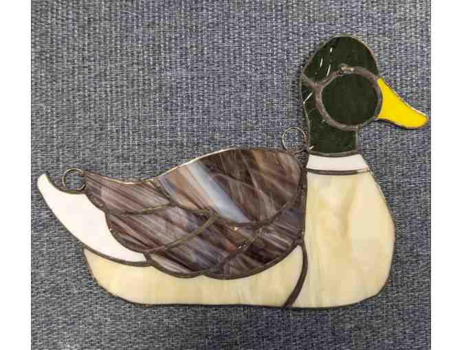 Set of 4 Stained Glass Waterbirds