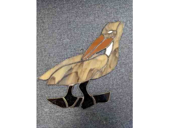 Set of 4 Stained Glass Waterbirds