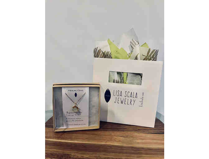 Locally Made Aquamarine Necklace by Lisa Scala Jewelry and Tesoro Gift Certificate