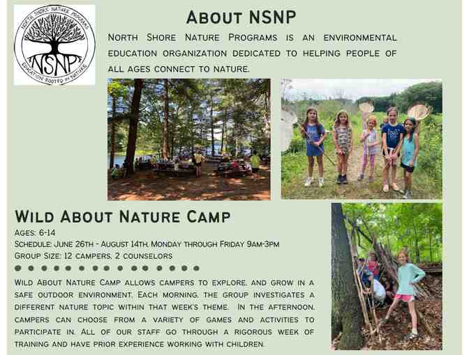 One Week of Summer Camp at North Shore Nature Programs