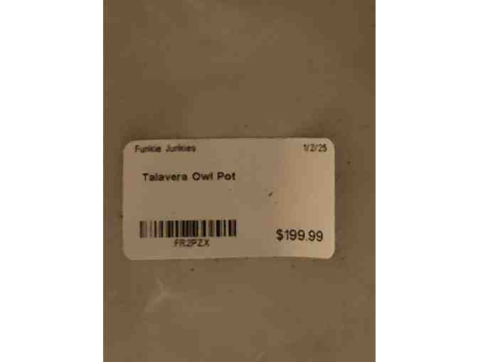 Blue Talavera Owl Planter - Photo 3