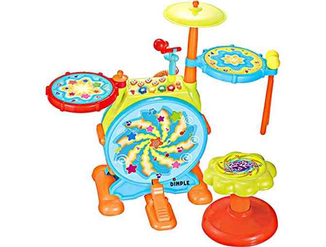 Dimple Electric Big Toy Drum Set for Kids