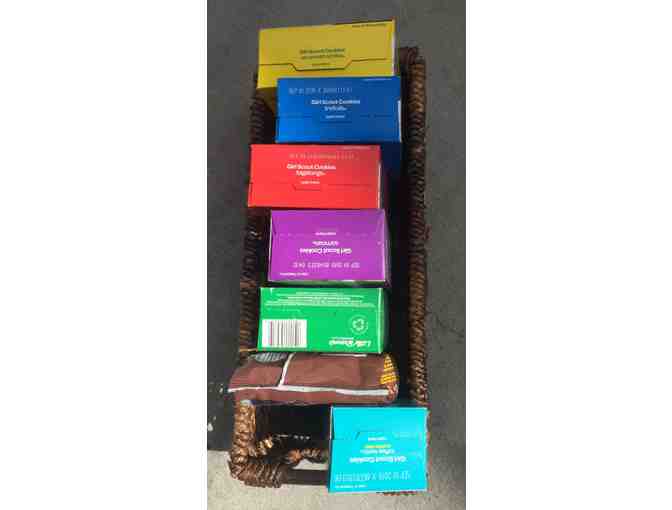 GIRL SCOUT Cookie basket! 7 boxes!