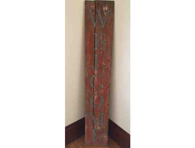 Barn Board Welcome Sign and $25 Gift certificate