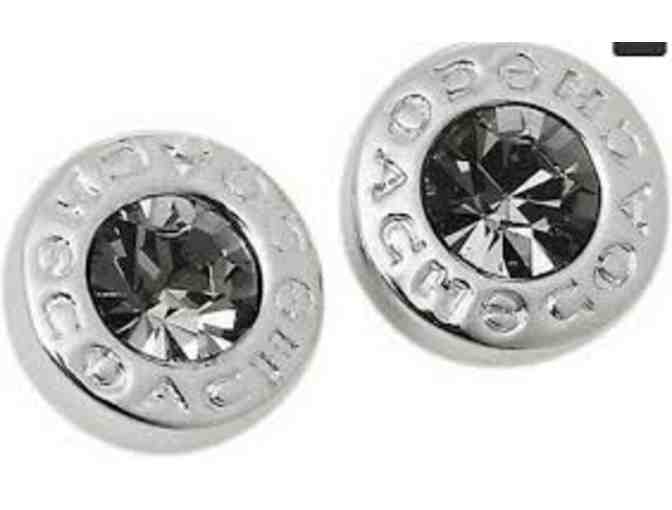 COACH Open Circle Stone Earrings