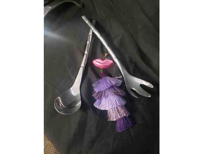 HANDBLOWN PURPLE GLASS BOWL FROM MEXICO