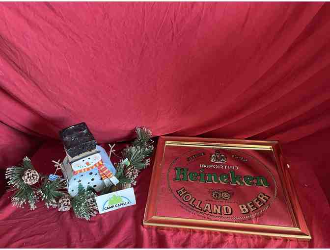 Vintage Heineken Beer Mirror