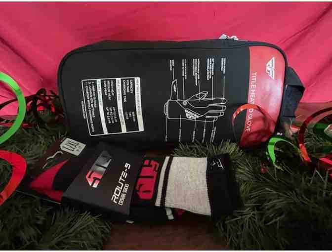 Bangor Motorsports Fly Racing Title Heated Gloves and Ride 509 Casual Socks - Photo 1