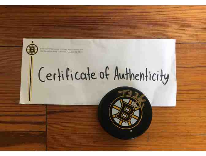 Trent Frederic Autographed Puck