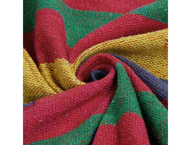 Hammock for Two AND Adjustable Straps for Trees! 'WoneNice' Soft Cotton/Canvas