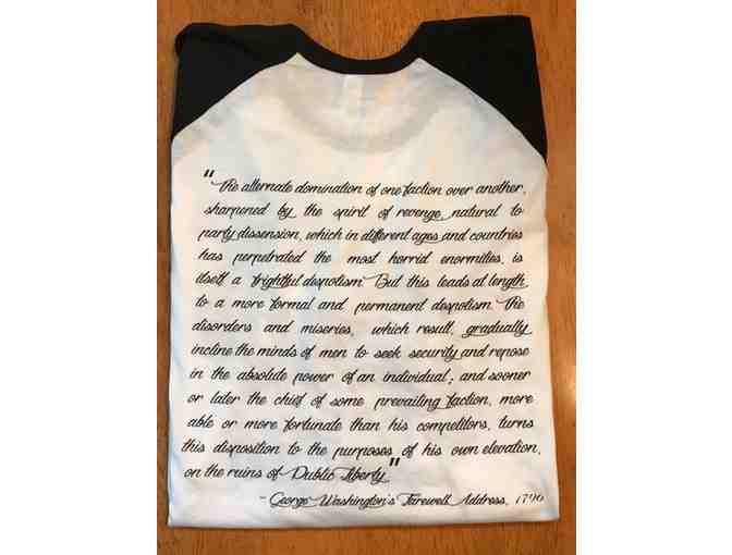 'Country Before Politics' with Words from George Washington's Farewell Speech! 2XL