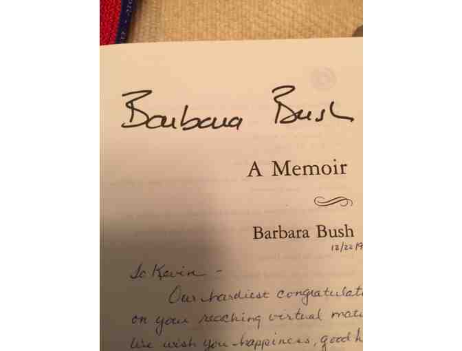 'Barbara Bush: A Memoir' - Autographed by Barbara Bush,  Hardback 1994!