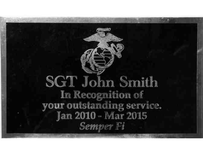 'Old Glory Desk Flag' from 'Flags of Valor' with Engraved plaque to your loved one!