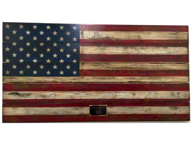 'Old Glory Desk Flag' from 'Flags of Valor' with Engraved plaque to your loved one!