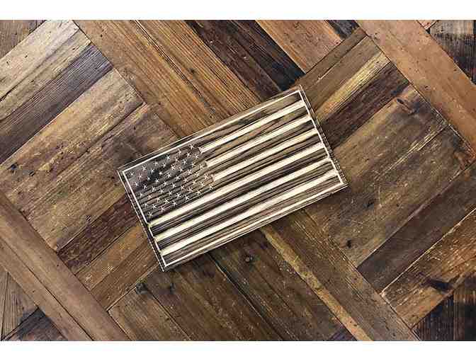 'Old Glory Desk Flag' from 'Flags of Valor' with Engraved plaque to your loved one!