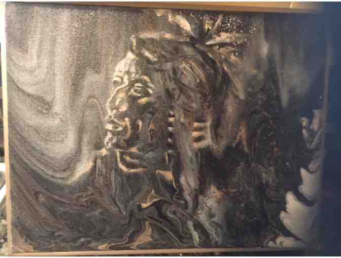 'Chief Thunder Cloud' by Renowned Texas Artist, Patricia Turner! Custom Framed!