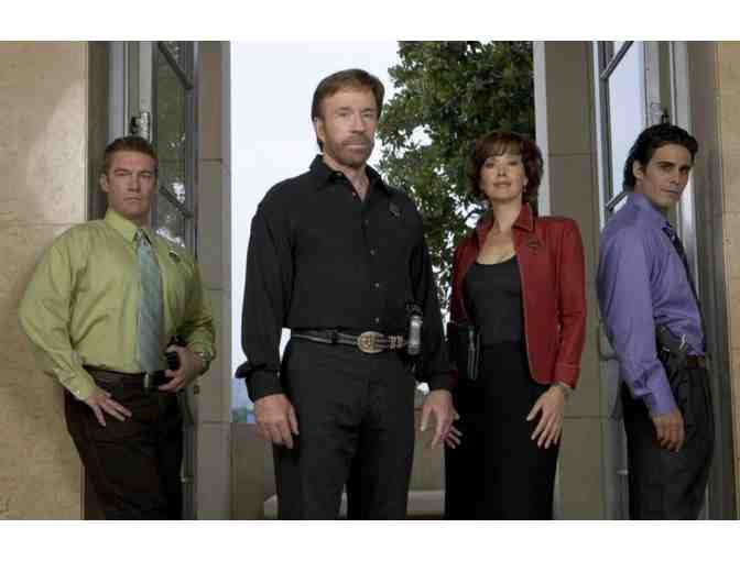 Chuck Norris and Janine Turner, 'Walker Texas Ranger's: Trial by Fire' 8X10 Photo