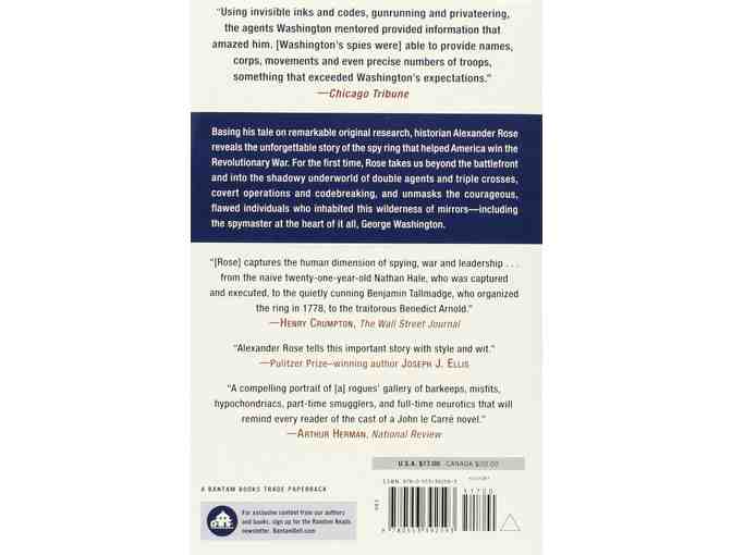 'Washington's Spies: The Story of America's First Spy Ring' by Alexander Rose!