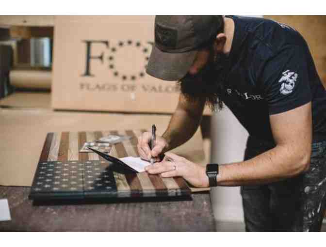 Combat Veteran Made! 'Flags of Valor' Flag:  Veteran Owned - Veteran Operated