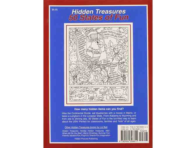 '50 States of Fun--Hidden Treasures' by Liz Ball, Autographed! Ideal for Every Age!