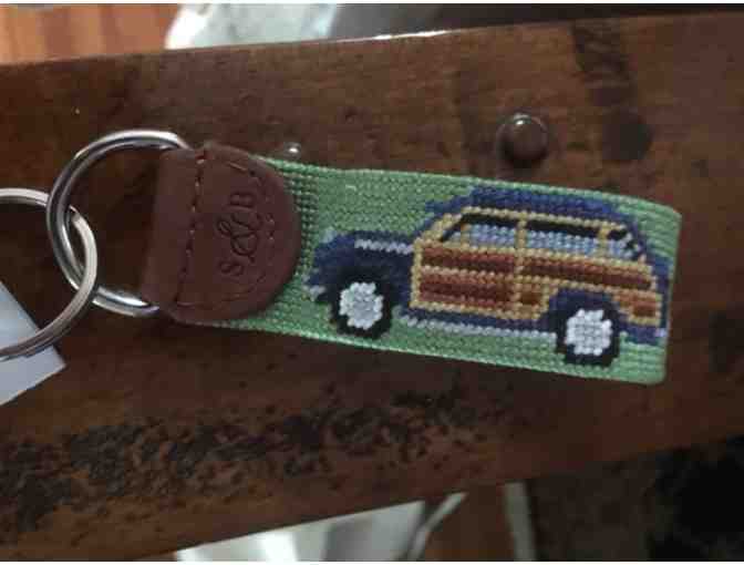 Gift/Stocking Stuffer! Key Fob by Smathers & Branson! 'Woody' Needlepoint!