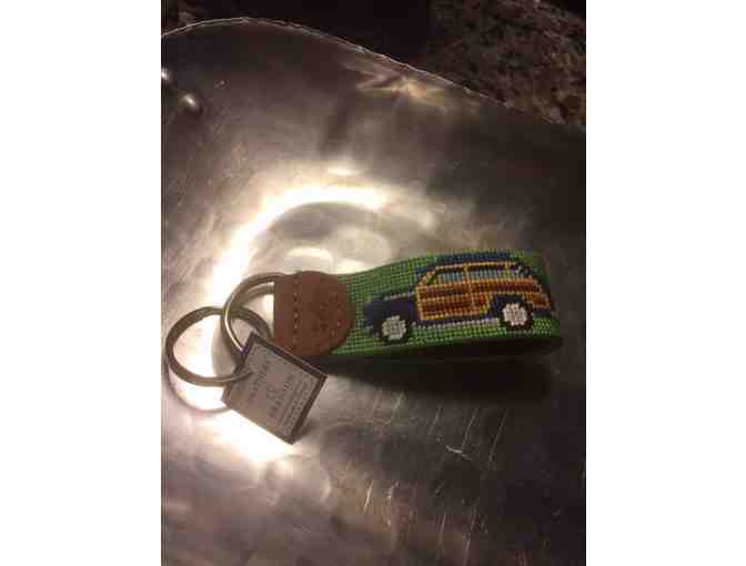 Gift/Stocking Stuffer! Key Fob by Smathers & Branson! 'Woody' Needlepoint!
