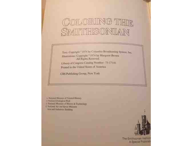'Coloring the Smithsonian' 1974 Collectible! Illustrated by Margaret Brown!