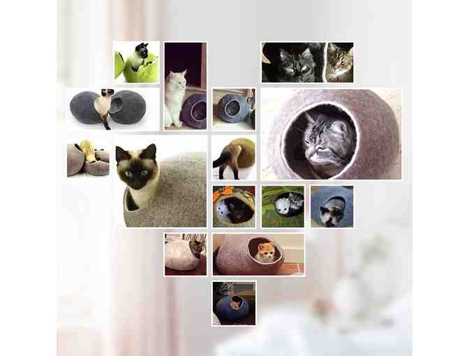 'Kitty Heaven' Handcrafted - Felt from 100% Natural Organic Wool! Cat Cave!
