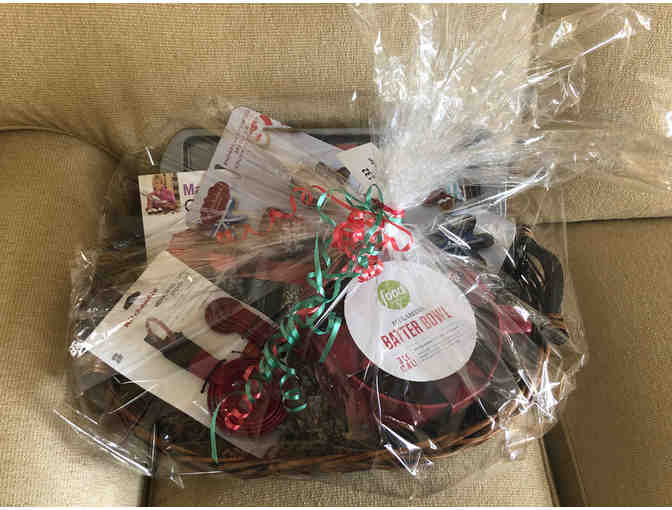 Gift Basket with Cookbook for Christmas Bakers! Beautifully Wrapped!