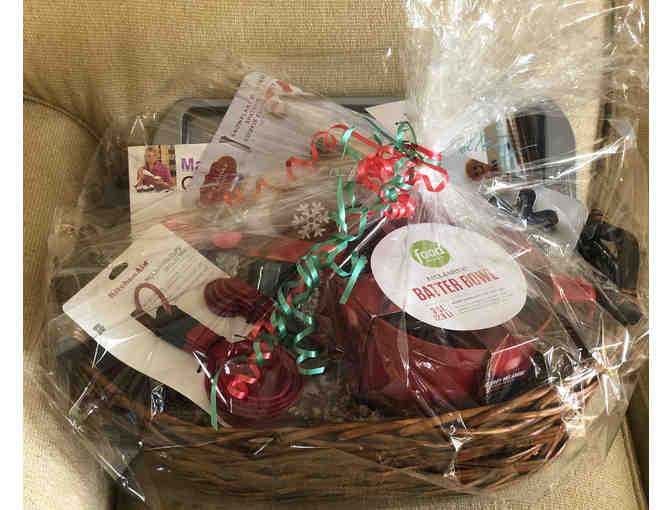 Gift Basket with Cookbook for Christmas Bakers! Beautifully Wrapped!