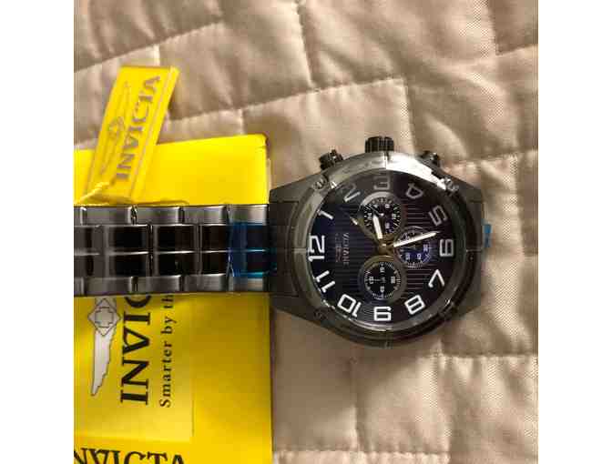 Invicta Mens #16012 Chronograph Watch with Metal Band! New!