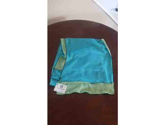 Caron Miller 'LA Wrap-Her' Scarf!  Beautiful Soft Green and Blue Colors!