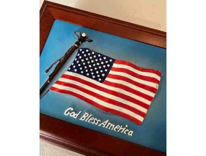 Vintage God Bless America Music Box