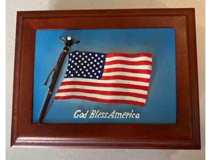 Vintage God Bless America Music Box