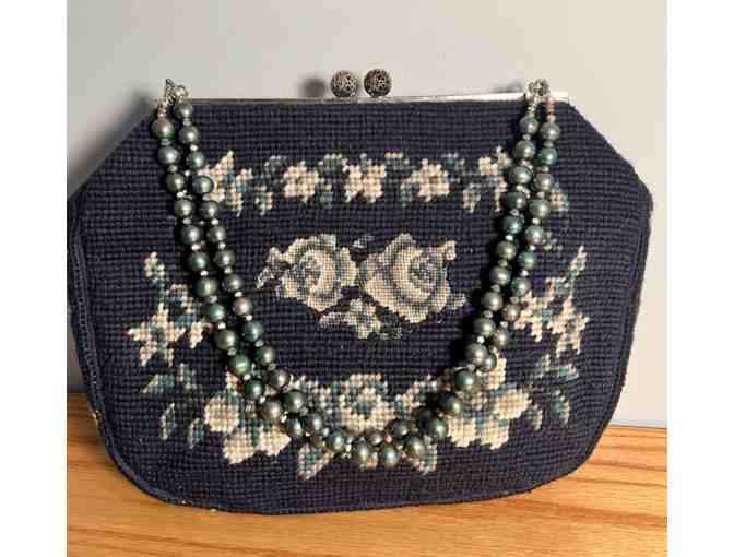Vintage Needlepoint Bag- The Stylish Sloane