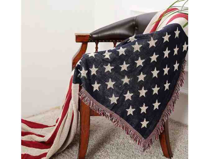 American Flag Throw Blanket