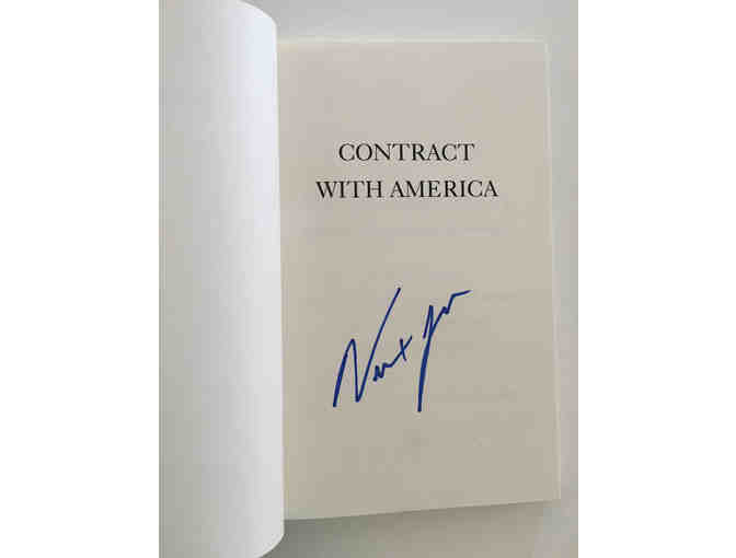 Contract With America Book by Former Speaker of the House Newt Gingrich! Autographed