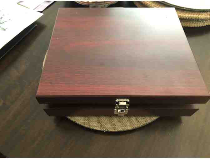 Modern Stainless Steel Wine Opening Kit in Wooden box