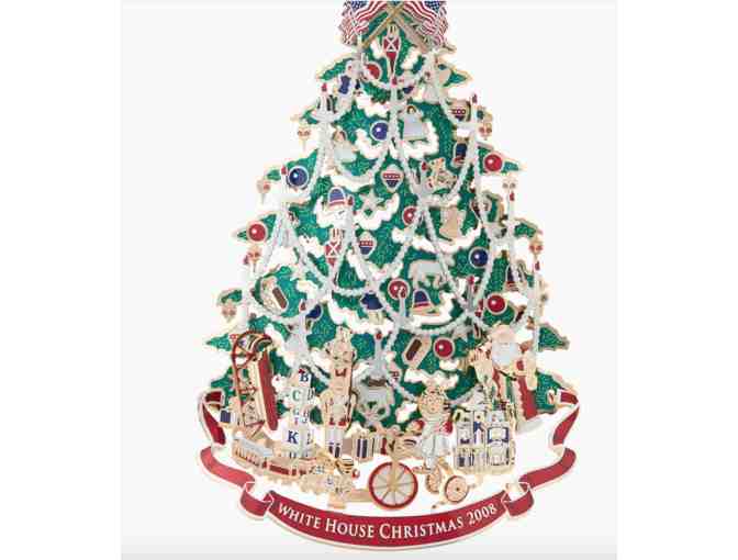 White House Christmas Ornament 2008