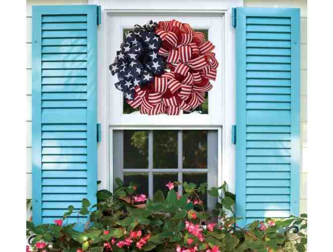 Patriotic Ribbon Wreath