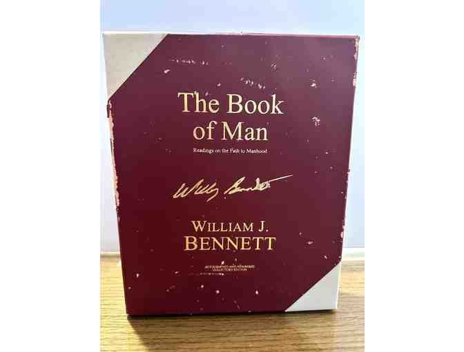 Autographed By Bill Bennett! The Book of Man, Collectors Edition Donated by Mark Justice