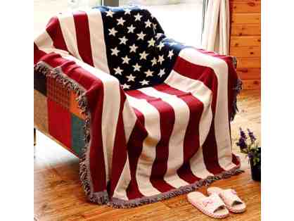 American Flag Throw Blanket